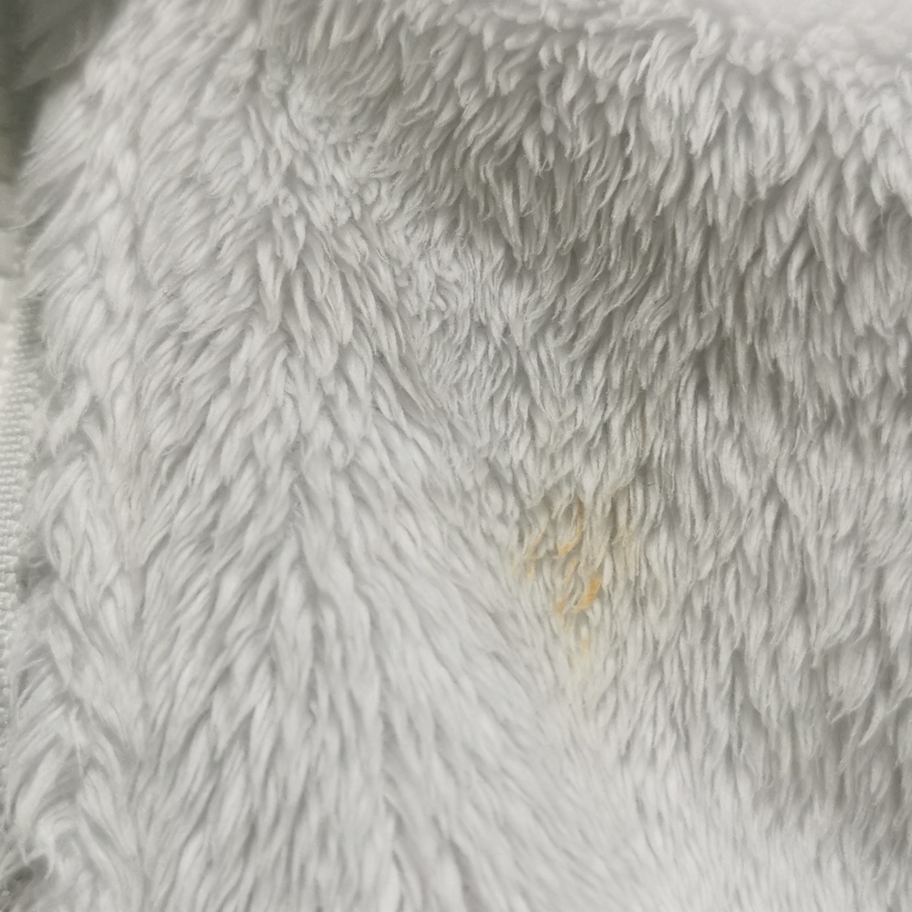 The North Face white fleece long sleeve mock funnel neck jacket. Size small. EUC - Picture 5 of 9